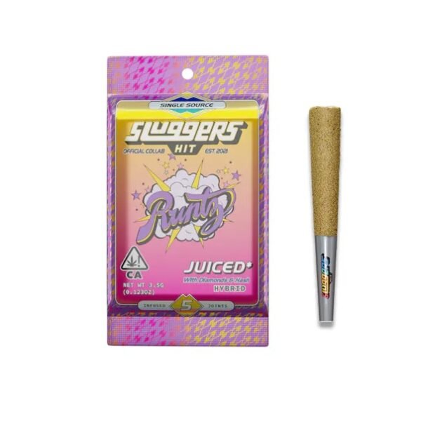 Sluggers Pre Roll - Juiced 5 Pack - Runtz