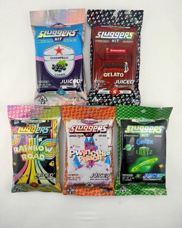 Sluggers Pre Roll - Juiced with Live Diamonds & Hash 5 Pack -